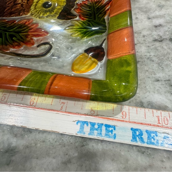 Embossed Owl Decorative Serving platter - Picture 7 of 7